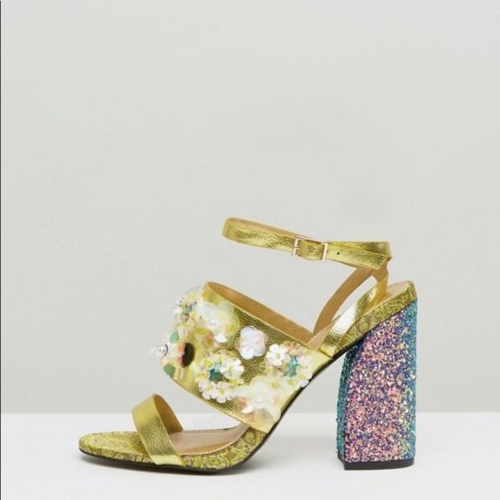 ASOS HOLLA! Embellished High Heel